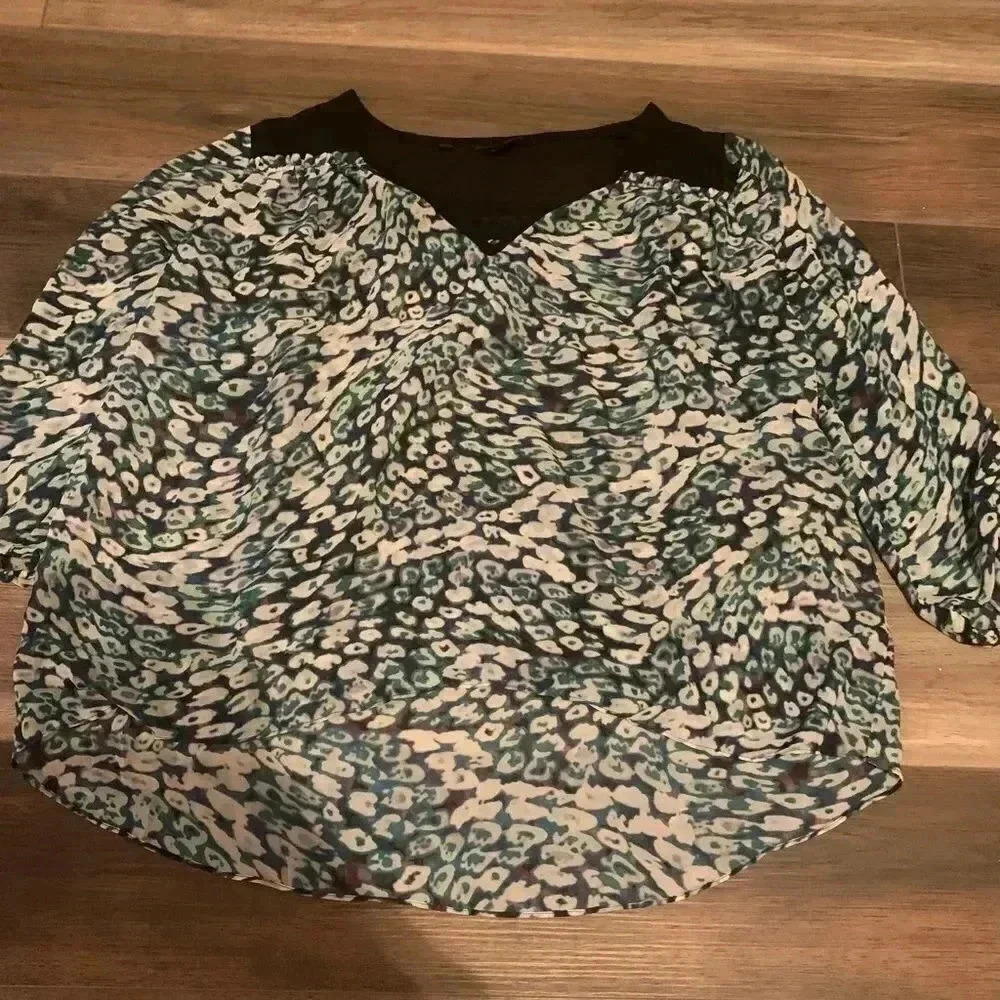 Guess leopard blouse 